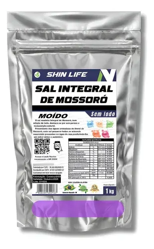 Sal Integral Mossoró sem Iodo 1kg