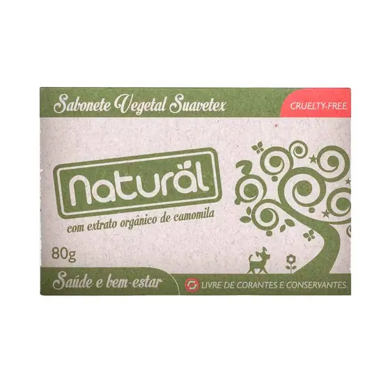 Sabonete com Camomila Orgânico Natural 80g