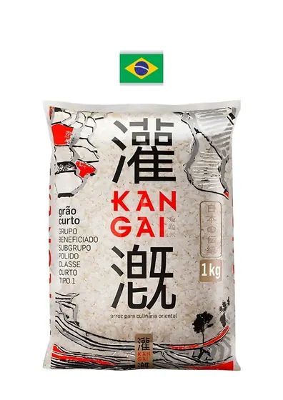 Arroz Kangai Grão Curto 1kg