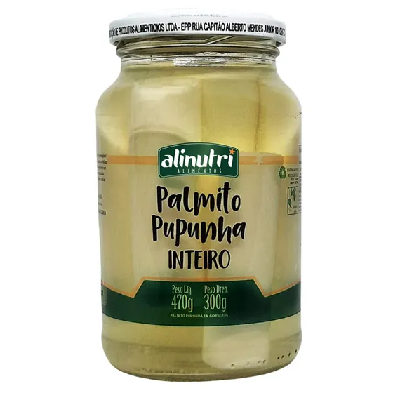 Palmito de Pupunha Inteiro 300g