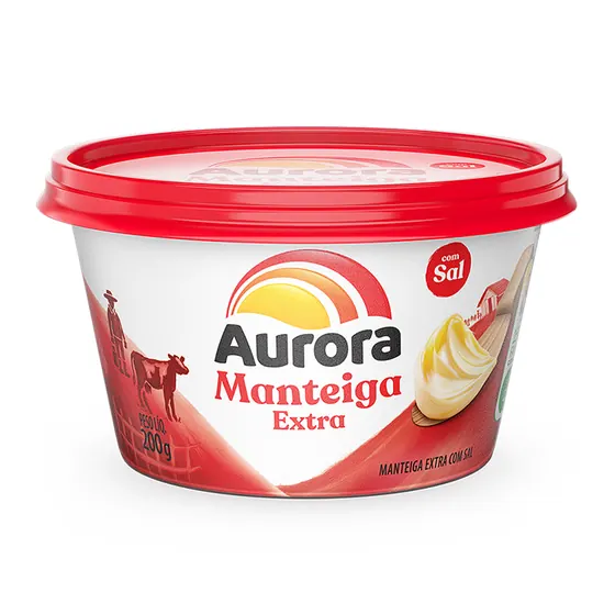 Manteiga Extra Zero Lactose Aurora 200g