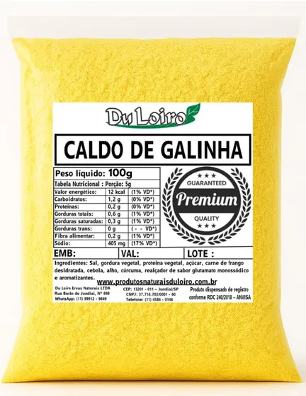Caldo de Galinha sem Aditivos