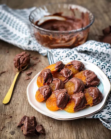 Damasco com Chocolate Zero Lactose