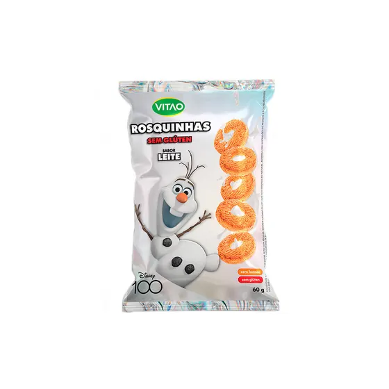 Rosquinha Disney Sabor Leite sem Glúten Vitao