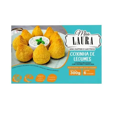 Coxinha de Legumes Vegana sem Glúten Miss Laura 300g
