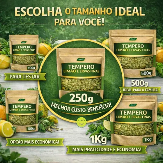 Tempero Limão com Ervas Finas sem Aditivos