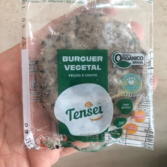 Hambúrguer Vegetal de Feijão e Couve Tensei Up 60g