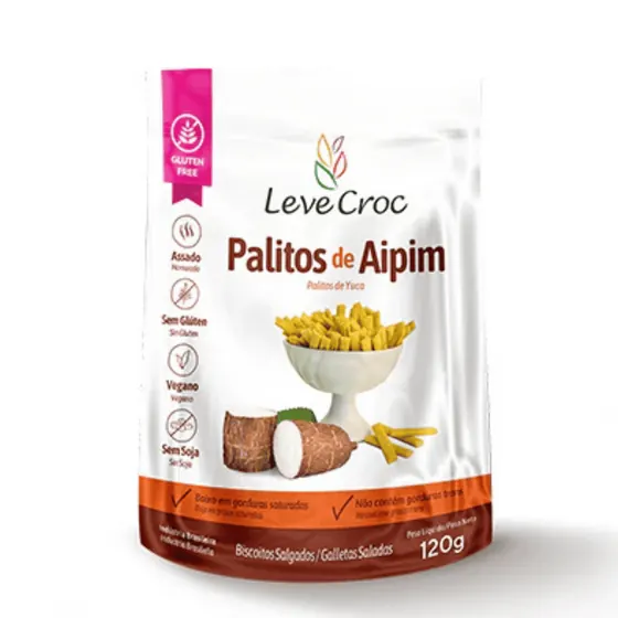 Palitos de Aipim Leve Croc 120g