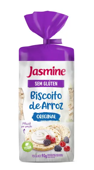 Biscoito de Arroz Original JASMINI- 90g