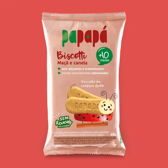 Biscotti de Maçã e Canela Papapá