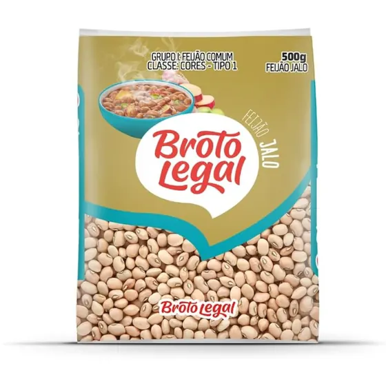 Feijão Jalo Tipo 1 Broto Legal 500g