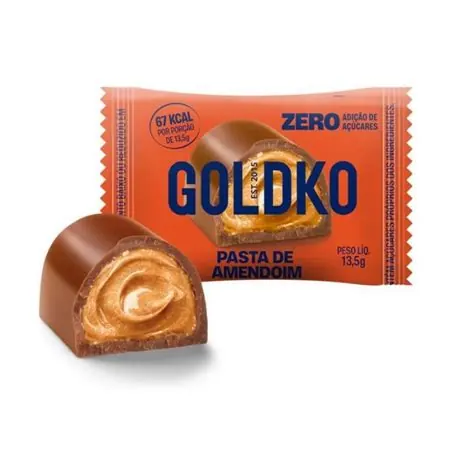 Bombom de Pasta de Amendoim Zero Goldko