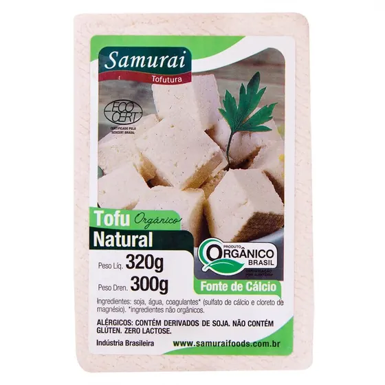 Tofu Orgânico Natural Samurai 300g