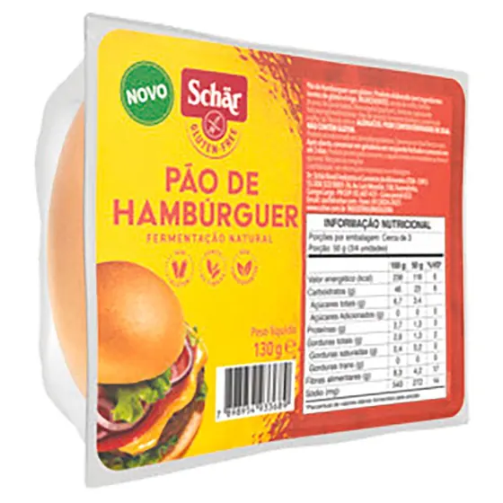 Pão de Hambúrguer sem Glúten 130g