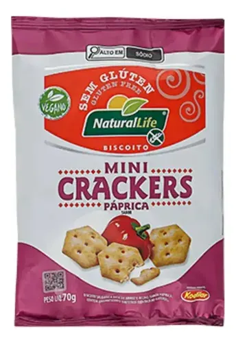 Mini Crackers de Páprica Kodilar 70g