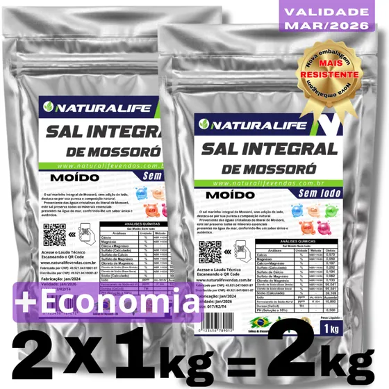 Sal Integral Mosso sem Iodo