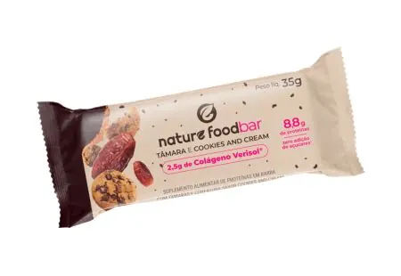 Barra de Tâmara com Cookies e Colágeno Verisol Nature Foodbar 35g
