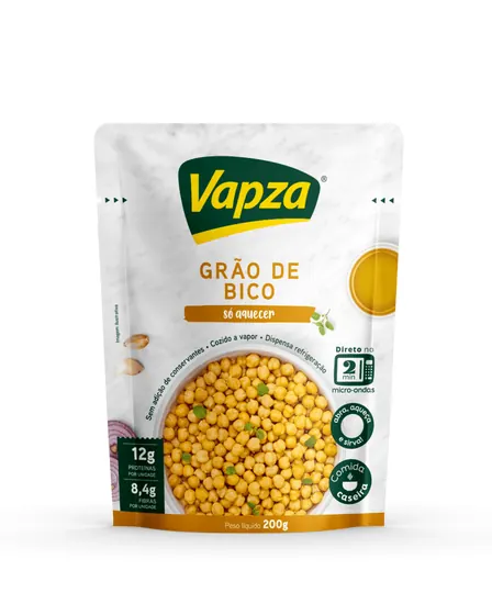 Grão-de-bico a Vapor Vapza 200g