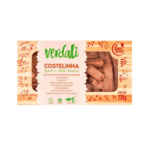 Costelinha Vegetal ao Molho Barbecue Verdali 230g