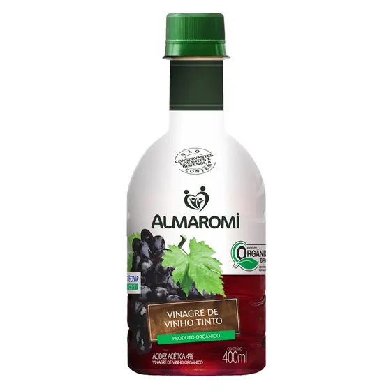 Vinagre de Vinho Tinto Orgânico Almaromi 400ml