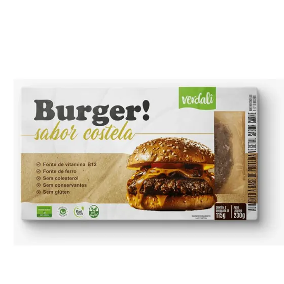 Hambúrguer Vegetal Costela Verdali 230g