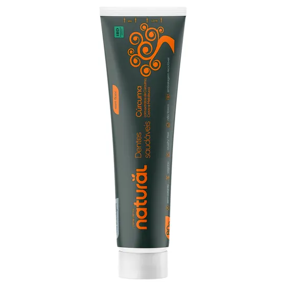 Creme Dental Natural Cúrcuma Orgânico Natural 80g