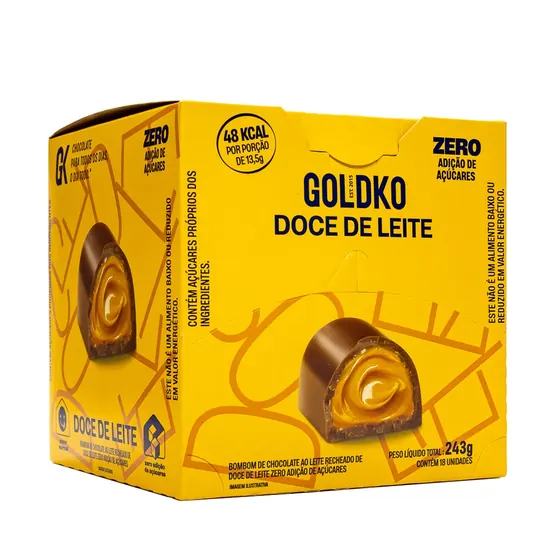 Bombom de Doce de Leite Zero Goldko