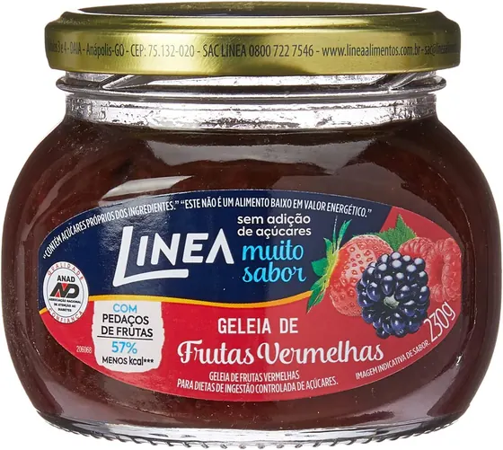 Geleia de Frutas Vermelhas Zero Açúcar 230g