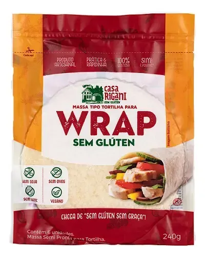 Wrap sem Glúten Vegano 220g