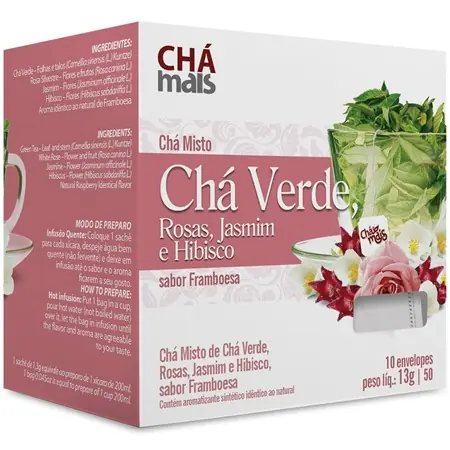 Chamais Cha Verde, Maçã, Hibisco, Rosas E Jasmim -sache