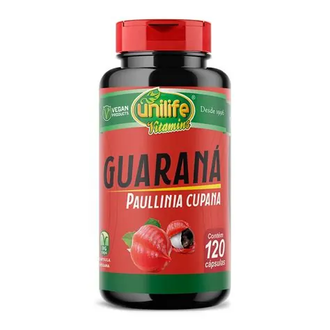 Guaraná 500mg Unilife 120 Cápsulas