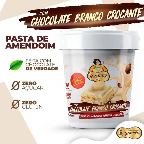Pasta de Amendoim Crocante La Ganexa 450g