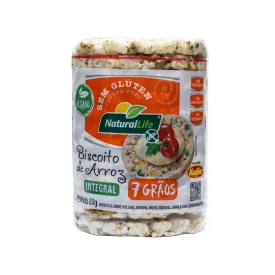 Biscoito de Arroz sem Glúten Kodilar 80g
