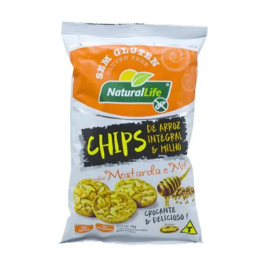 Chips de Mostarda e Mel sem Glúten Kodilar 70g
