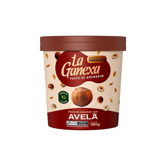 Pasta de Amendoim Avelã La Ganexa 450g