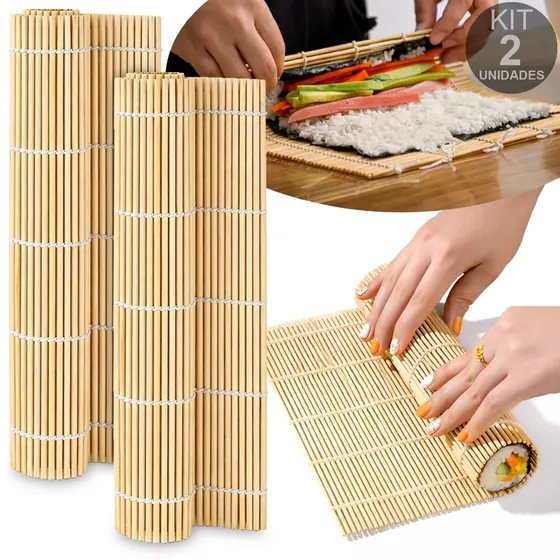 Esteirinha de Bambu para Sushi