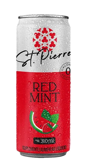 Refrigerante St. Pierre Red Mint Zero Açúcar