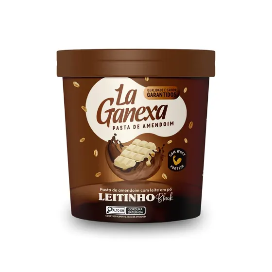 Pasta de Amendoim Leitinho Black La Ganexa 450g