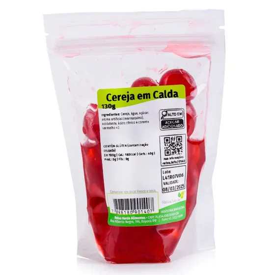 Cereja em Calda Relva Verde 130g