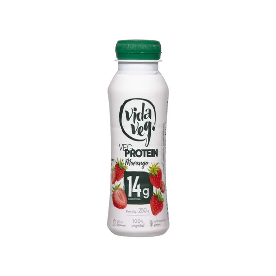 Iogurte Vegetal Vegprotein Morango Vida Veg 250g