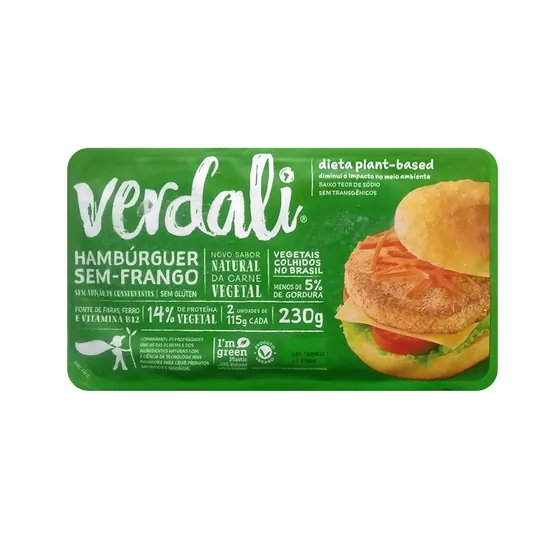 Hambúrguer sem Frango Verdali 230g
