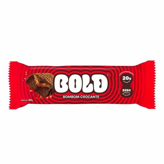 Barra de Proteína Bold Bombom Crocante 60g