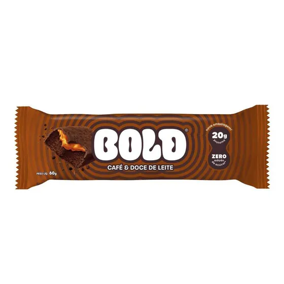 Barra de Proteína Bold Café e Doce de Leite 60g