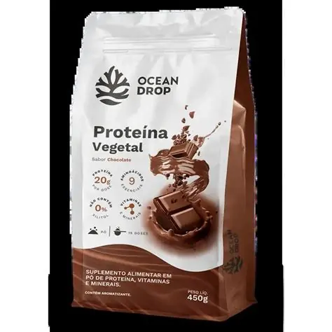 Proteína Vegetal Chocolate Ocean Drop 450g