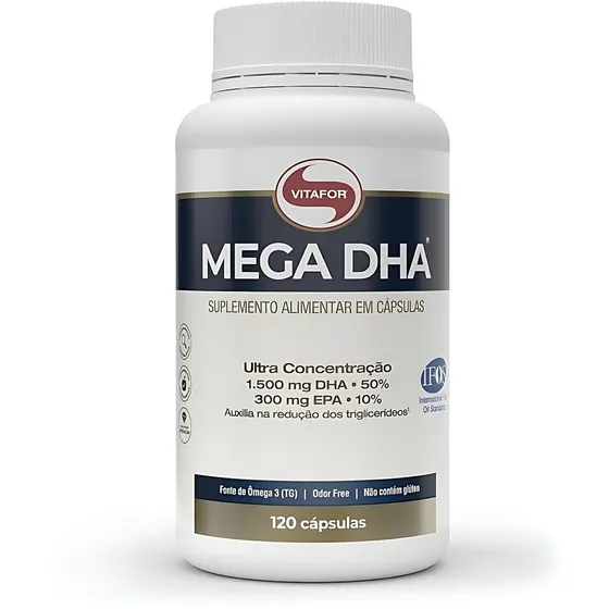 Mega DHA Vitafor 1000mg 120 Cápsulas