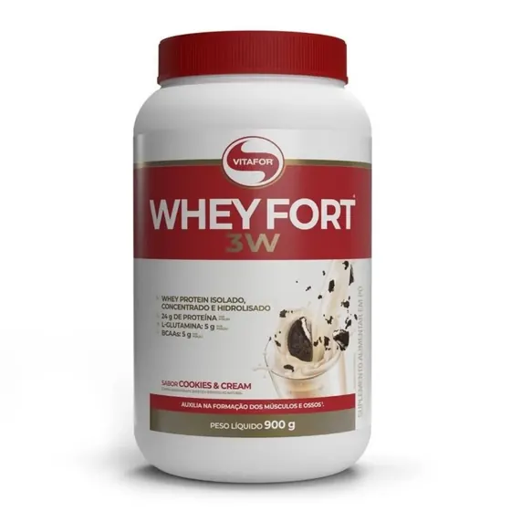 Whey Fort 3W Cookies and Cream Vitafor 900g