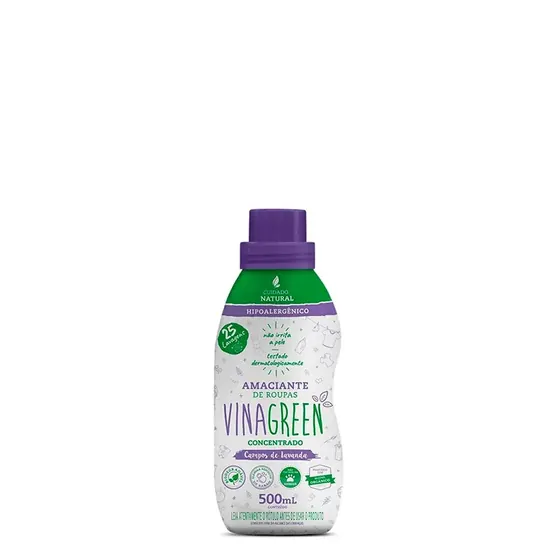 Amaciante de Roupas Líquido Concentrado Campos de Lavanda Vinagreen 500ml