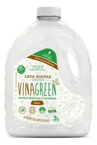Lava-Roupas Líquido Coco Vinagreen 3L