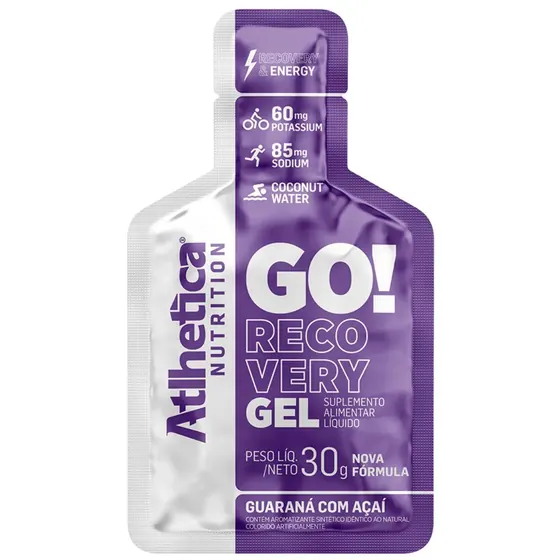 Go! Recovery Gel Guaraná com Açaí Atlhetica 30g