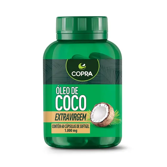 Óleo de Coco Extra Virgem Copra 60 cápsulas